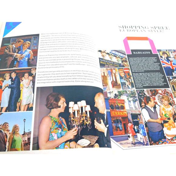 Vintage 1968 Psychedelic Retro Explore Europe American Express Travel Brochure - Picture 5 of 7